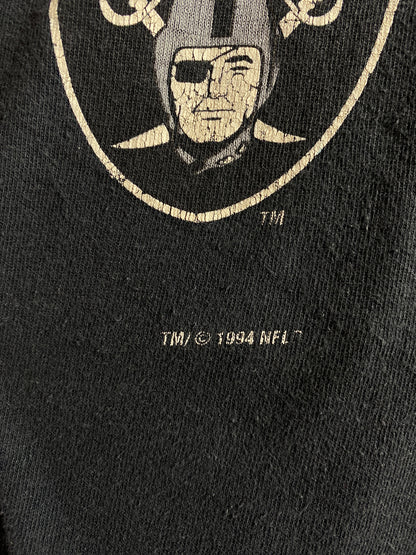 1994 LOS ANGELES RAIDERS MADE IN USA Size XXL Vintage NFL T-shirt / K832
