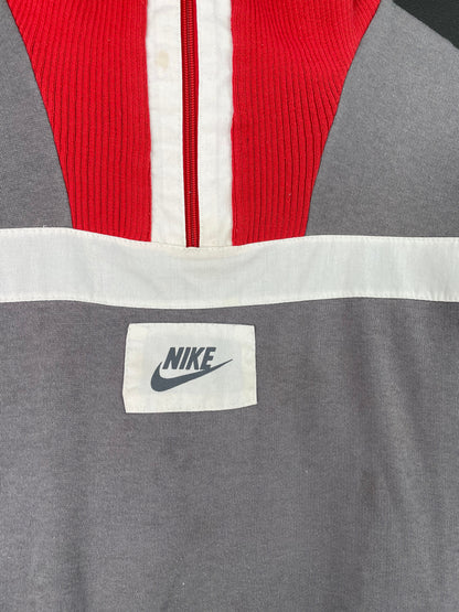 90’s NIKE Silver Tag Size M Vintage Half Zip-up Sweat-Shirt / E3298S