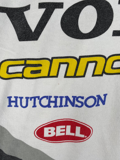 90's VOLVO Made in USA Size NO Tag (Approx.XL) Vintage Racing Long Sleeve T-Shirt / E3896T