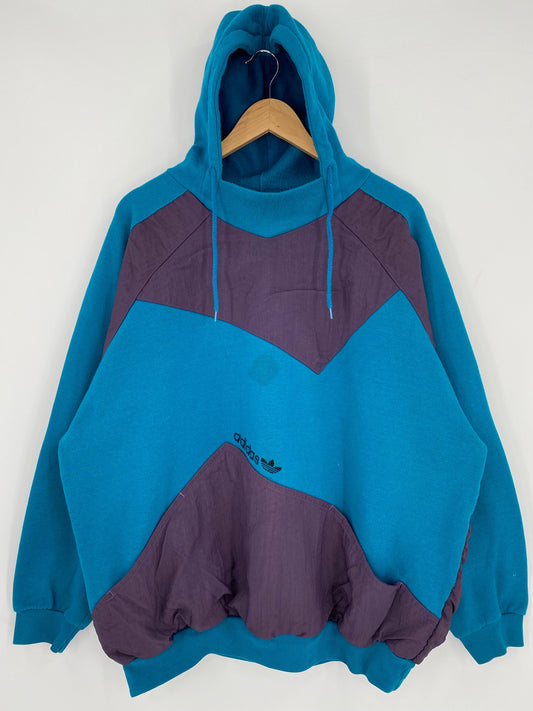 90's ADIDAS Size XL Vintage Hoodie Sweat - Shirt / A9384