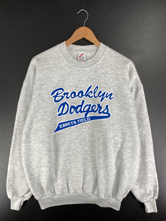 90's BROOKLYN DODGERS Made in USA Size XL Vintage MLB Sweat-shirt / E2223S