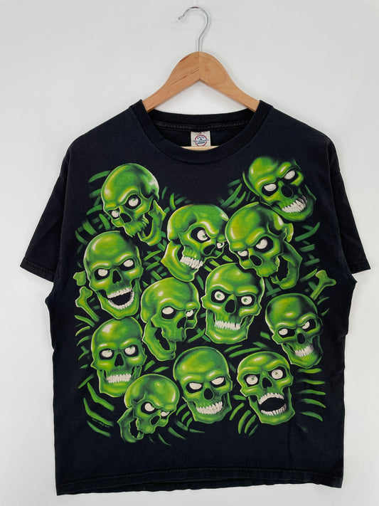 2001 LIQUID BLUE Size L Vintage T-Shirt / E86