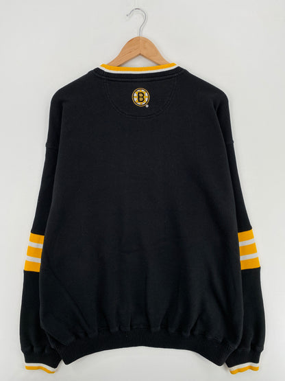 90's BOSTON BRUINS Size XL Vintage NHL Sweat-Shirt/ A5733