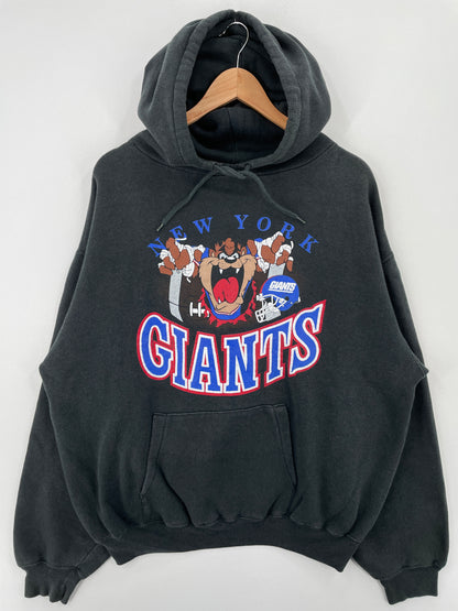 90’s NEW YORK GIANTS x LOONEY TUNES TAZ Size Approx.XL NFL Sweat-Shirt / A8058