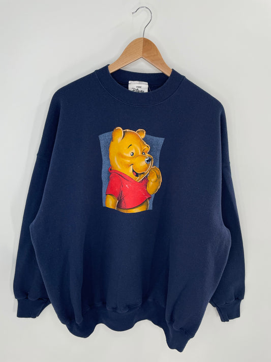 00' DISNEY POOH Made in USA Size XXL Vintage Sweat-shirt / K7708
