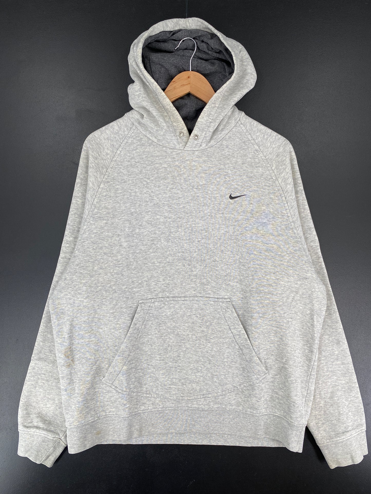 00' NIKE MINI SWOOSH Size L Vintage Hoodie Sweat-Shirt / E5615S