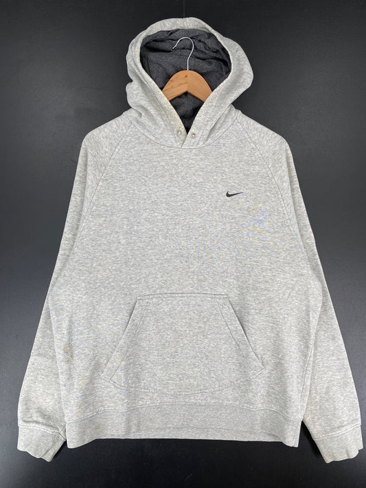 00' NIKE MINI SWOOSH Size L Vintage Hoodie Sweat-Shirt / E5615S