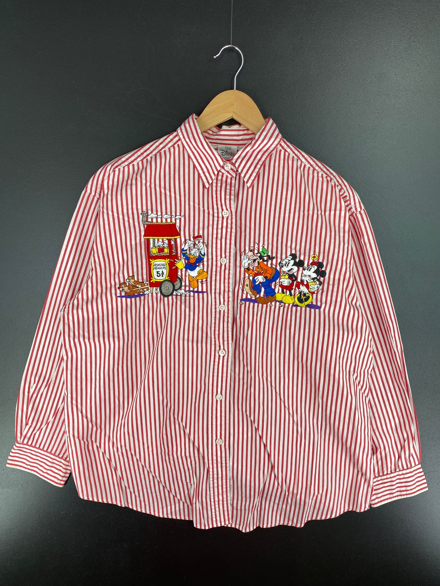 00' DISNEY MICKEY AND FRIENDS Size XL Vintage Button Down Shirt / A3947