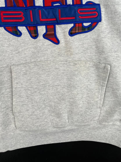 90's BUFFALO BILLS Made in USA Size M Vintage NFL Hoodie Sweat-Shirt / E1091