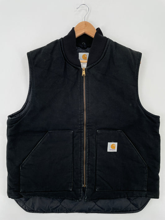 Vintage CARHARTT Size Approx.XL Duck Vest / A8051