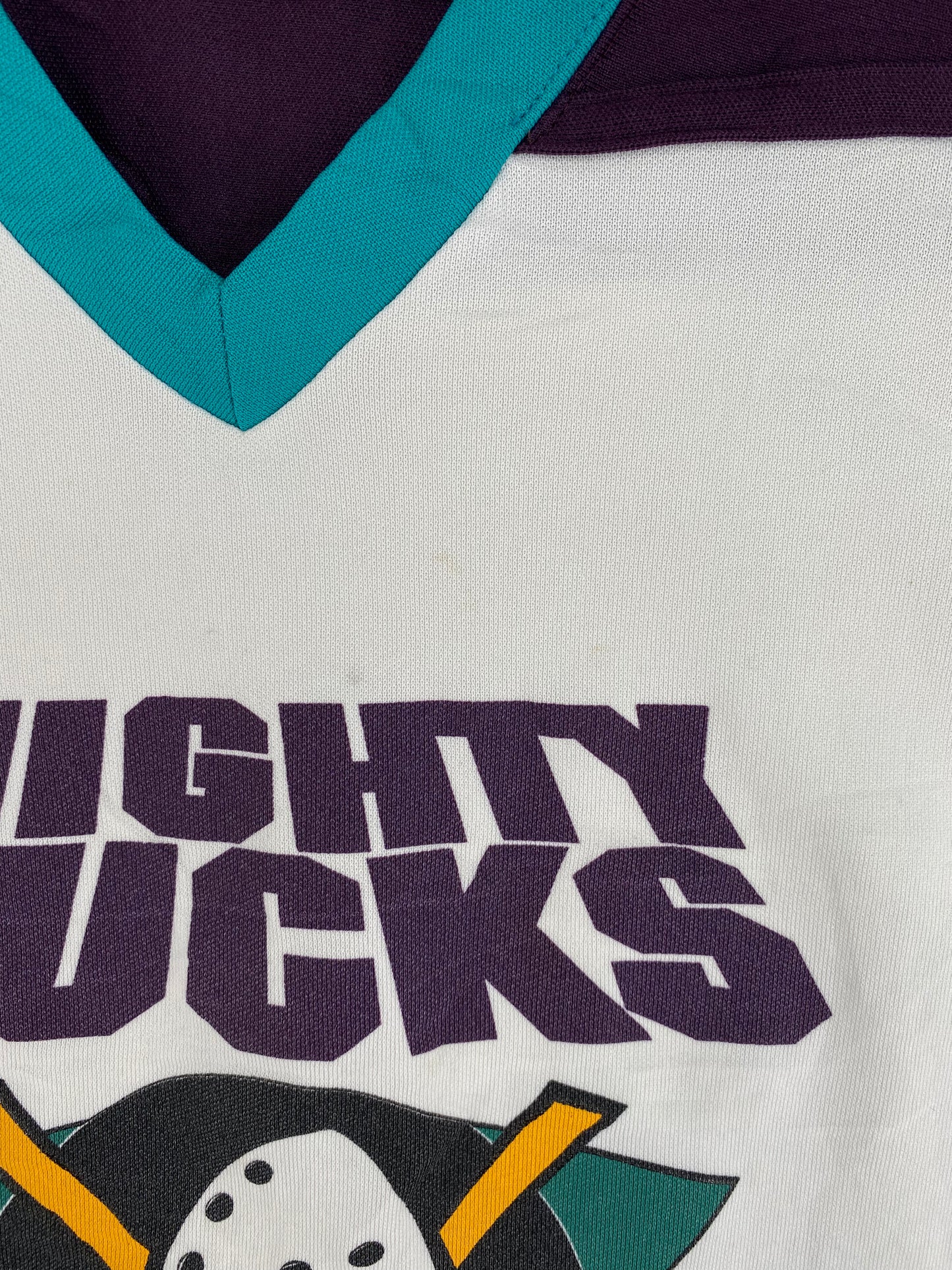 90’s ANAHEIM MIGHTY DUCKS Size XXXL Vintage NHL Hockey Game T-Shirt  / A660