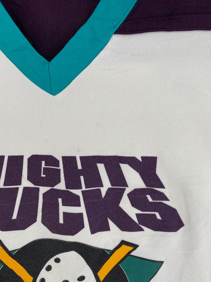 90’s ANAHEIM MIGHTY DUCKS Size XXXL Vintage NHL Hockey Game T-Shirt  / A660