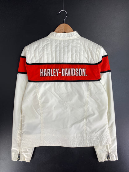 90’s HARLEY DAVIDSON Size M Vintage Zip Up Sweat-Shirt / E740