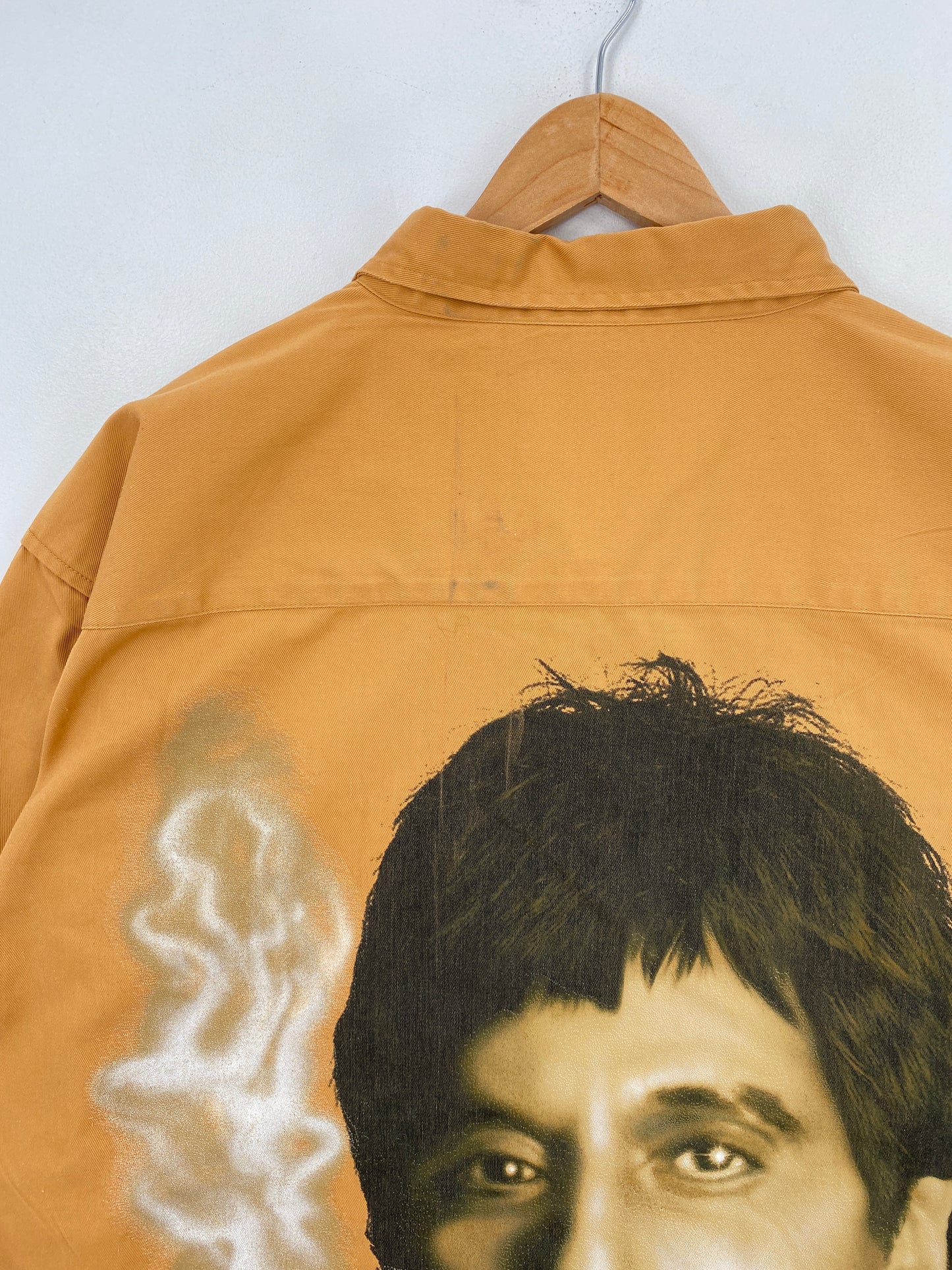 Vintage SCARFACE TONY MONTANA Size XXL Vintage Button Down Shirts / A5775