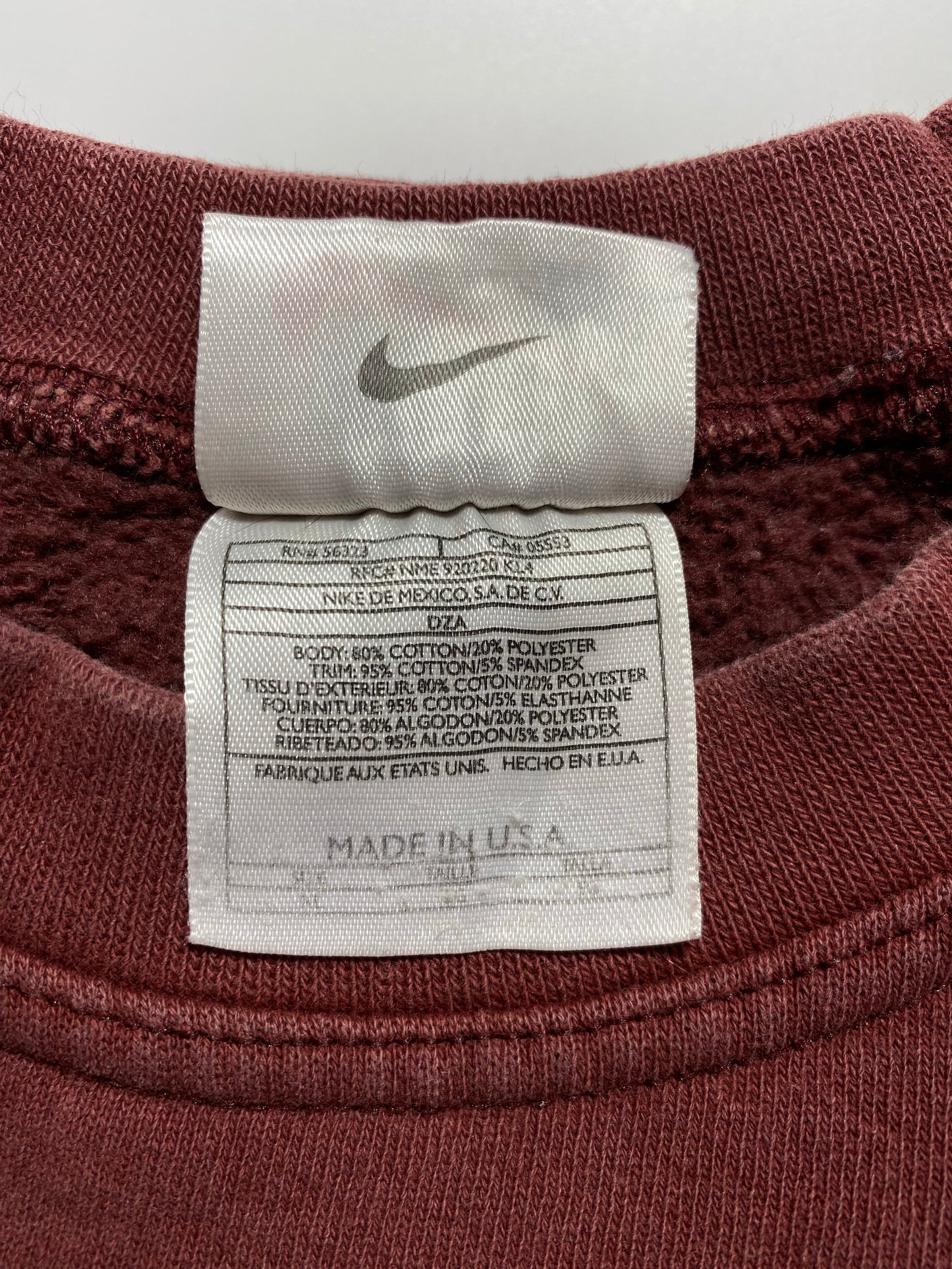 90’s NIKE MINI SWOOSH Made in USA Size XL Vintage Sweat-shirt / K7554