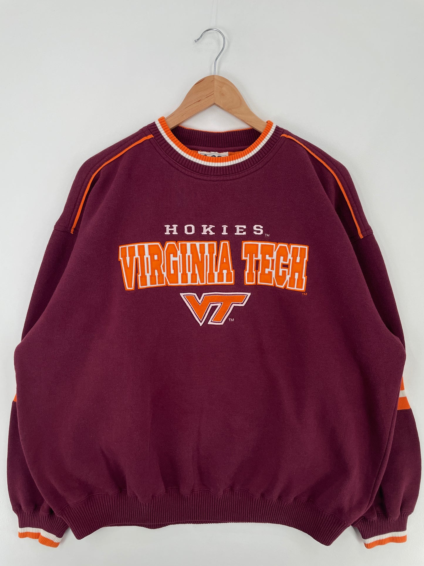 90's VIRGINIA TECH HOCKIES Size XL Vintage College Sweat-shirt / E19