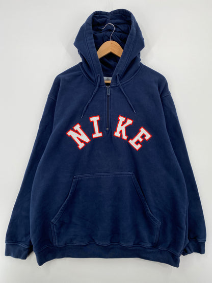 00' NIKE Size XXL Vintage Half Zip Hoodie Sweat-Shirt / A8184