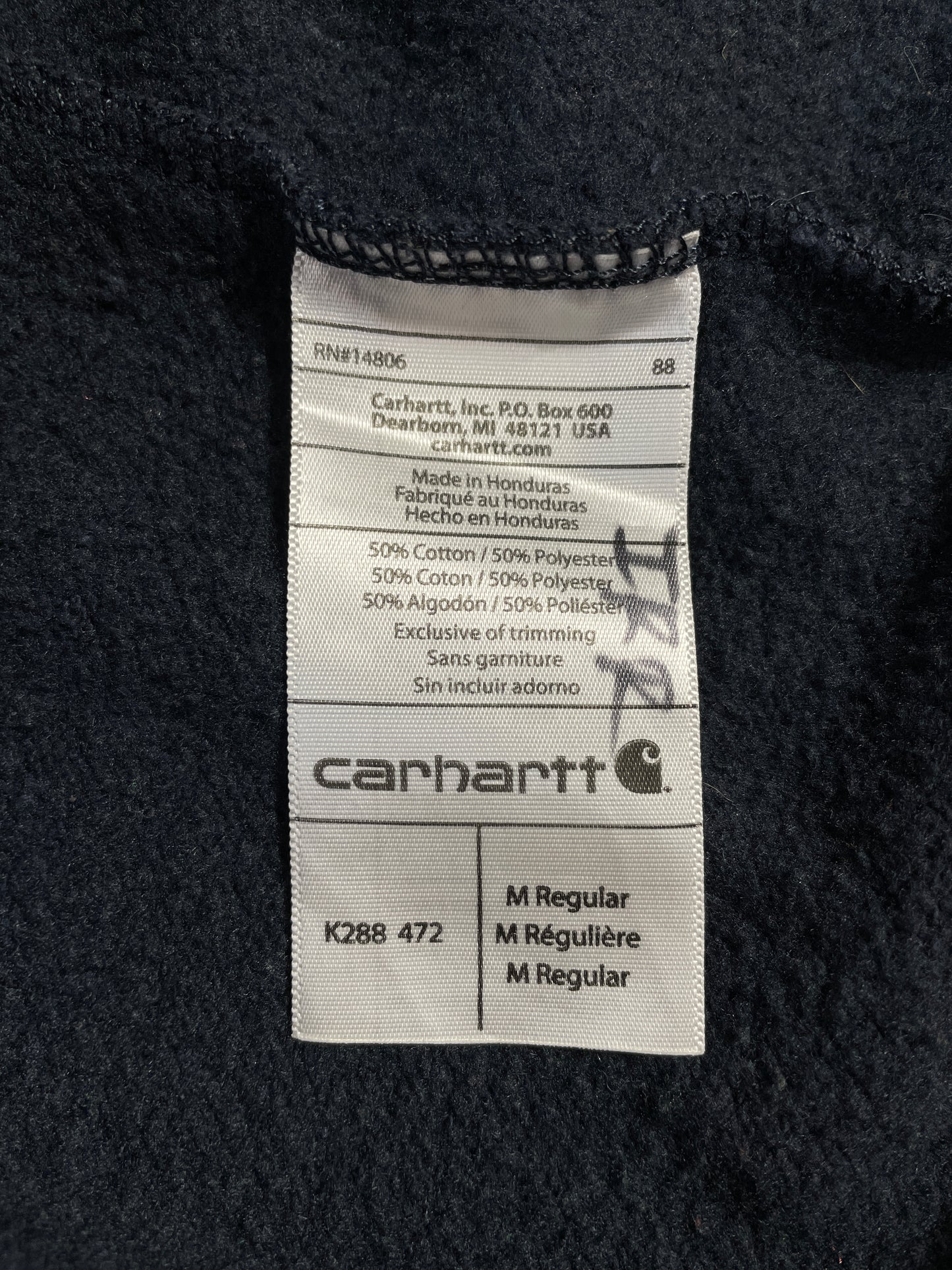 Vintage CARHARTT Size M Hoodie Sweat-Shirt / A8704