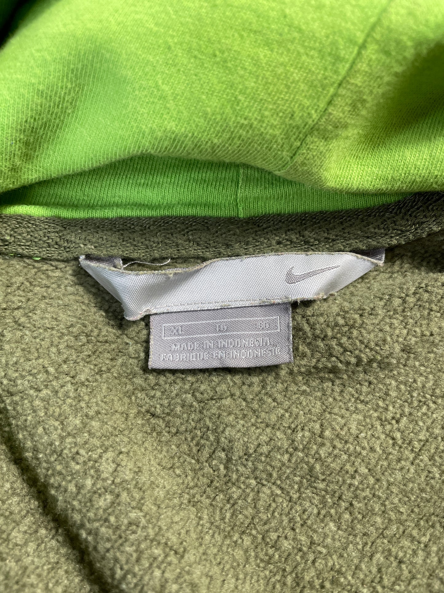 00' NIKE MINI SWOOSH Size L Vintage Hoodie Sweat-shirt / A6576