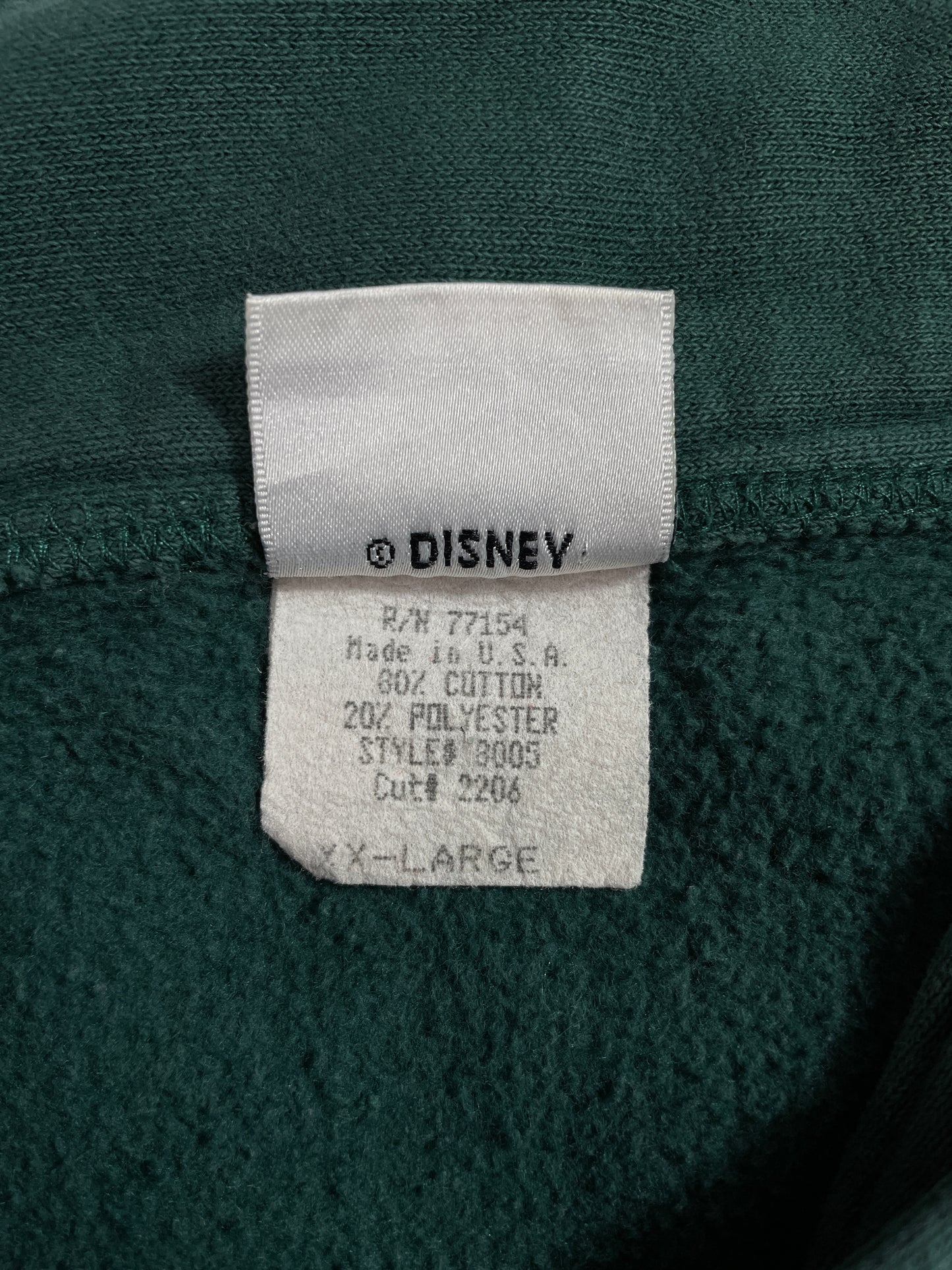 00' DISNEY MICKEY Made in USA Size XXL Vintage Sweat-shirt / E3416S