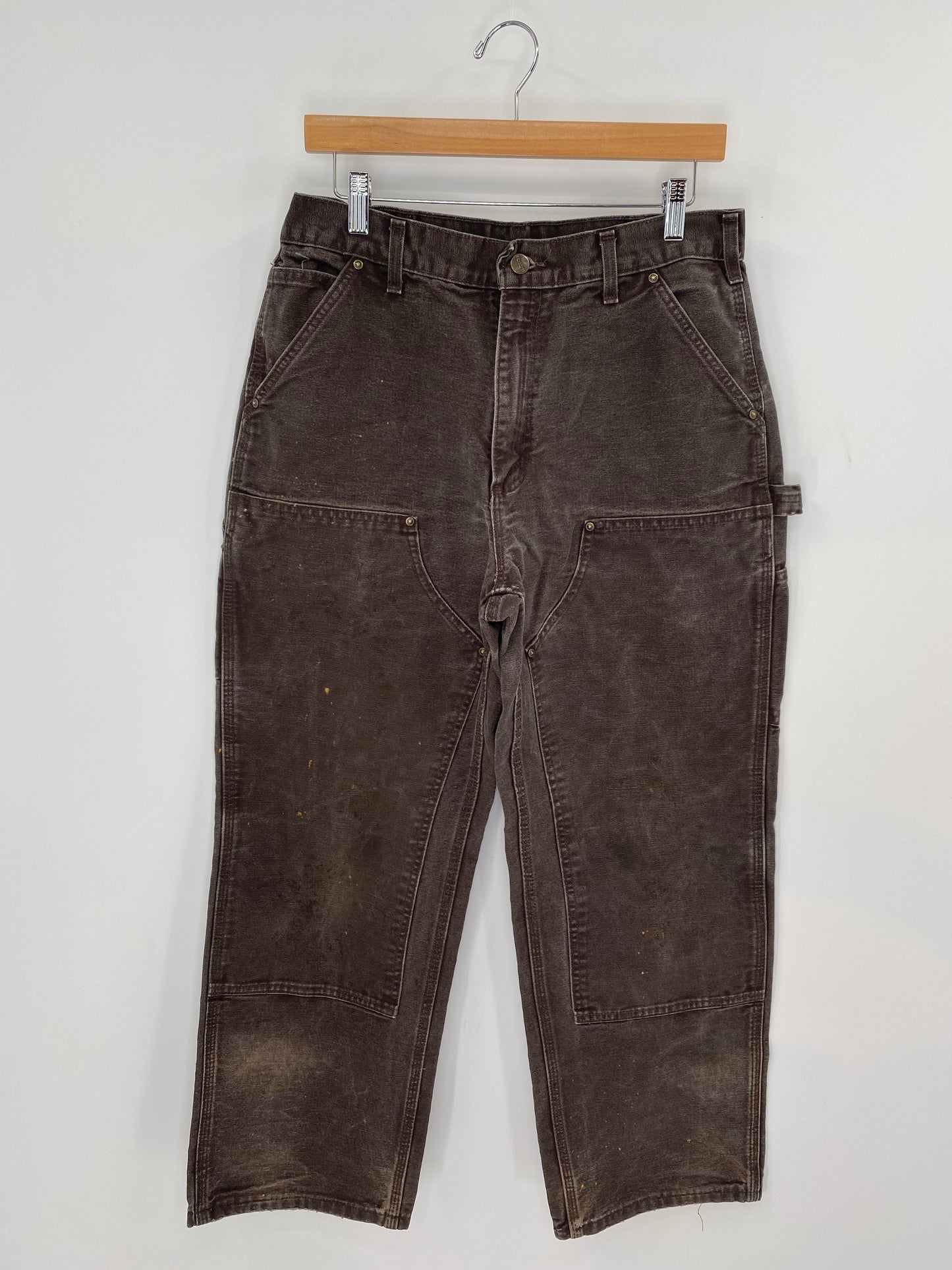 Vintage CARHARTT Double Knee Size 33x32 Duck Pants / K8213