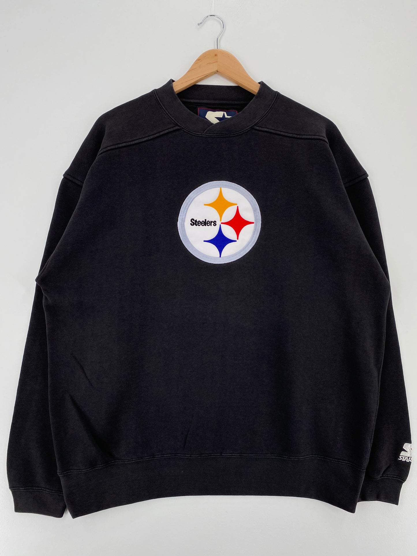 90's STARTER x PITTSBURGH STEELERS Size L Vintage NFL Sweat-shirt / A2209