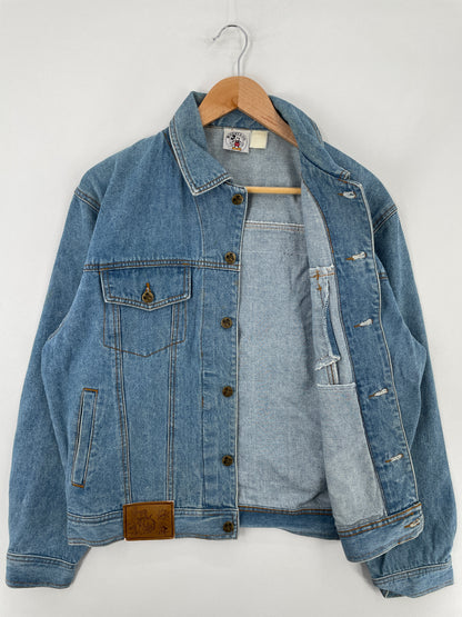 90's DISNEY MICKEY MINNIE Size Approx.M Vintage Denim Jacket / E2766J