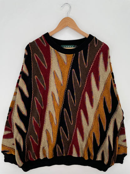 Vintage 3D COOGI-Style Size XXXL Knit Sweater / A7663