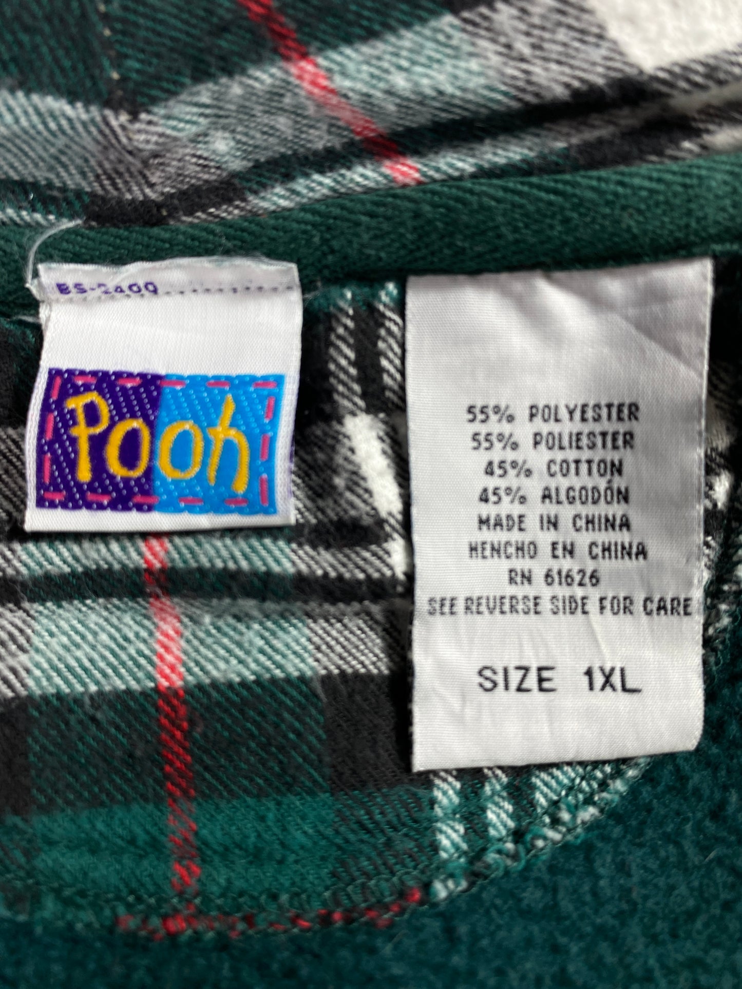 00’s DISNEY WINNIE THE POOH Size XL Vintage Hoodie Sweat-Shirt / A5725