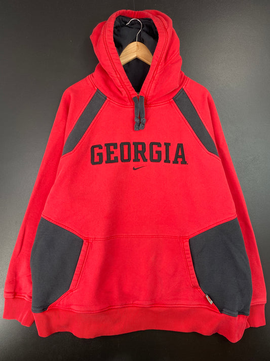 00' NIKE x GEORGIA Size XXL Vintage College Hoodie Sweat-Shirt / A7205