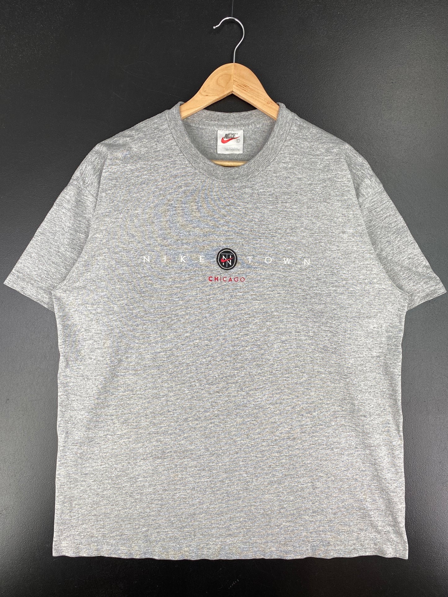 90's NIKE TOWN CHICAGO Made in USA Size L Vintage T-shirt / A4653