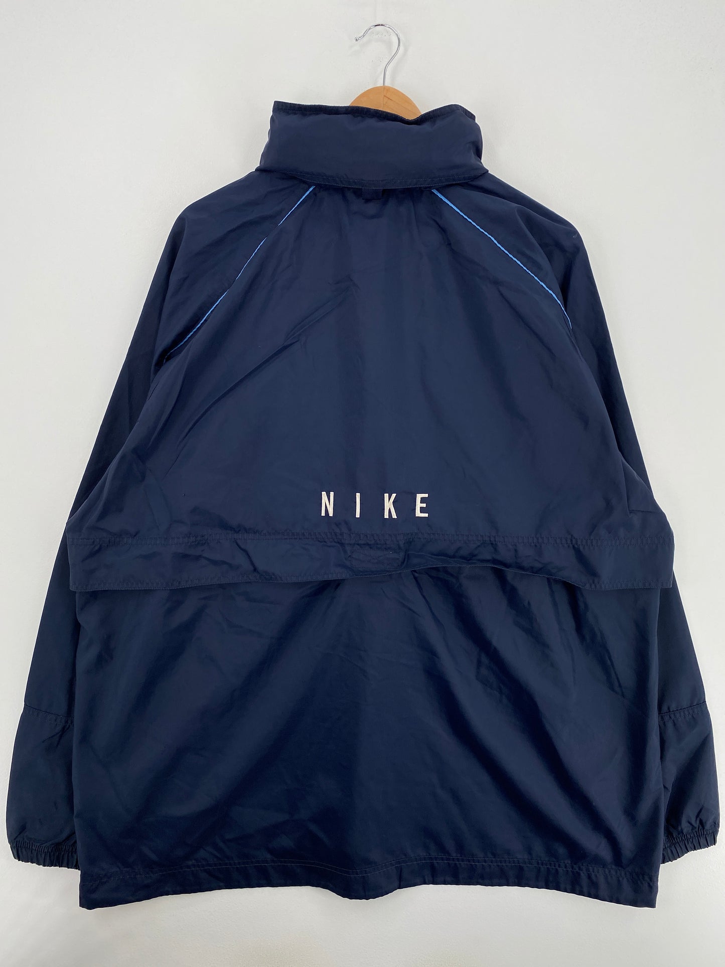 00’ NIKE Size XL Vintage Hoodie Half Zip Nylon-Jacket / A6243