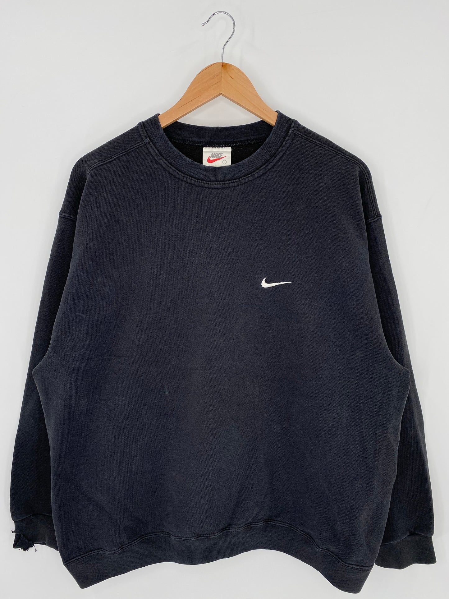 90’s NIKE MINI SWOOSH Made in USA Size L Vintage Sweat-shirt / K5972