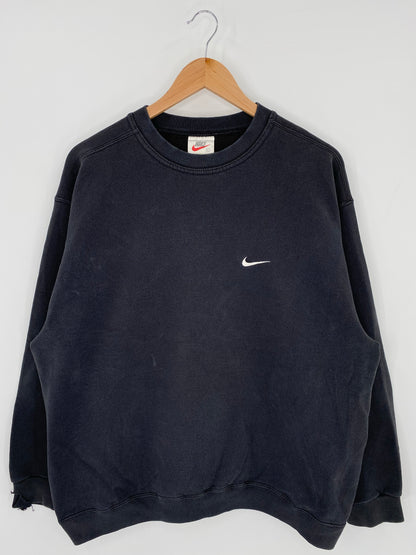 90’s NIKE MINI SWOOSH Made in USA Size L Vintage Sweat-shirt / K5972