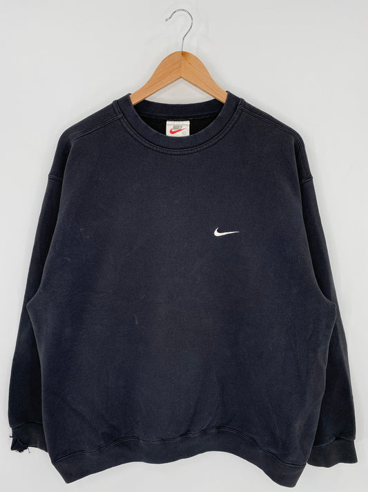 90’s NIKE MINI SWOOSH Made in USA Size L Vintage Sweat-shirt / K5972
