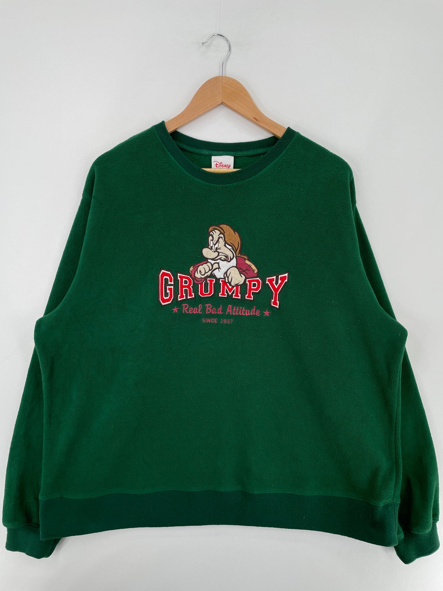 Vintage DISNEY GRUMPY Size L Fleece / E2583S