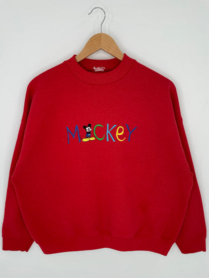 90’s DISNEY MICKEY Size No Tag(Approx.M) Sweat-shirt / K8585
