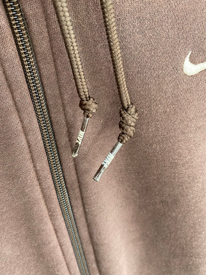 00’ NIKE MINI SWOOSH Size L Vintage Hoodie Zip-up Sweat-shirt/ K7940