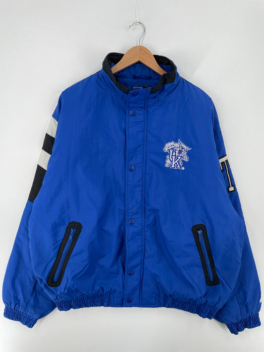 90's STARTER x UNIVERSITY OF KENTUCKY Size XL College Padded Nylon Jacket / A9322