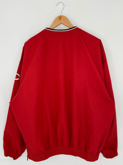 00’ NIKE CINCINNATI REDS Size XL Vintage MLB Nylon Jacket / K5964