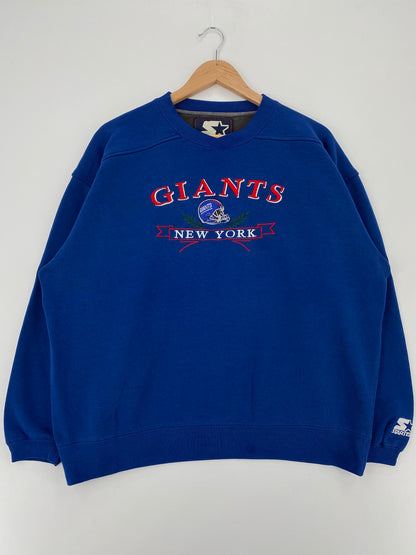 90's STARTER x NEW YORK GIANTS Size L Vintage NFL Sweat-shirt / A2210