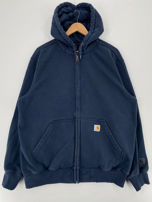 Vintage CARHARTT Size L Zip-Up Hoodie Sweat-Shirt  / A1648