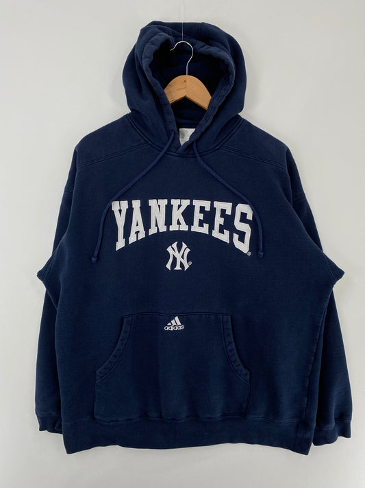 00' NEW YORK YANKEES Size L MLB Hoodie Sweat-shirt / E5111S