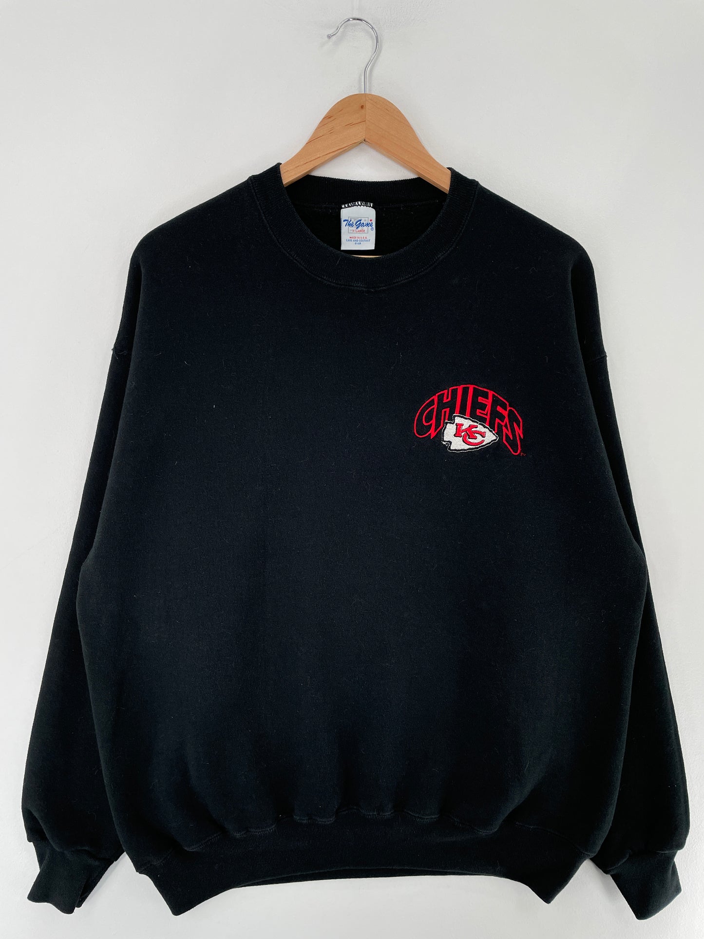 90's KANSAS CITY CHIEFS Made in USA Size XL Vintage NFL Sweat-Shirt / E5658S