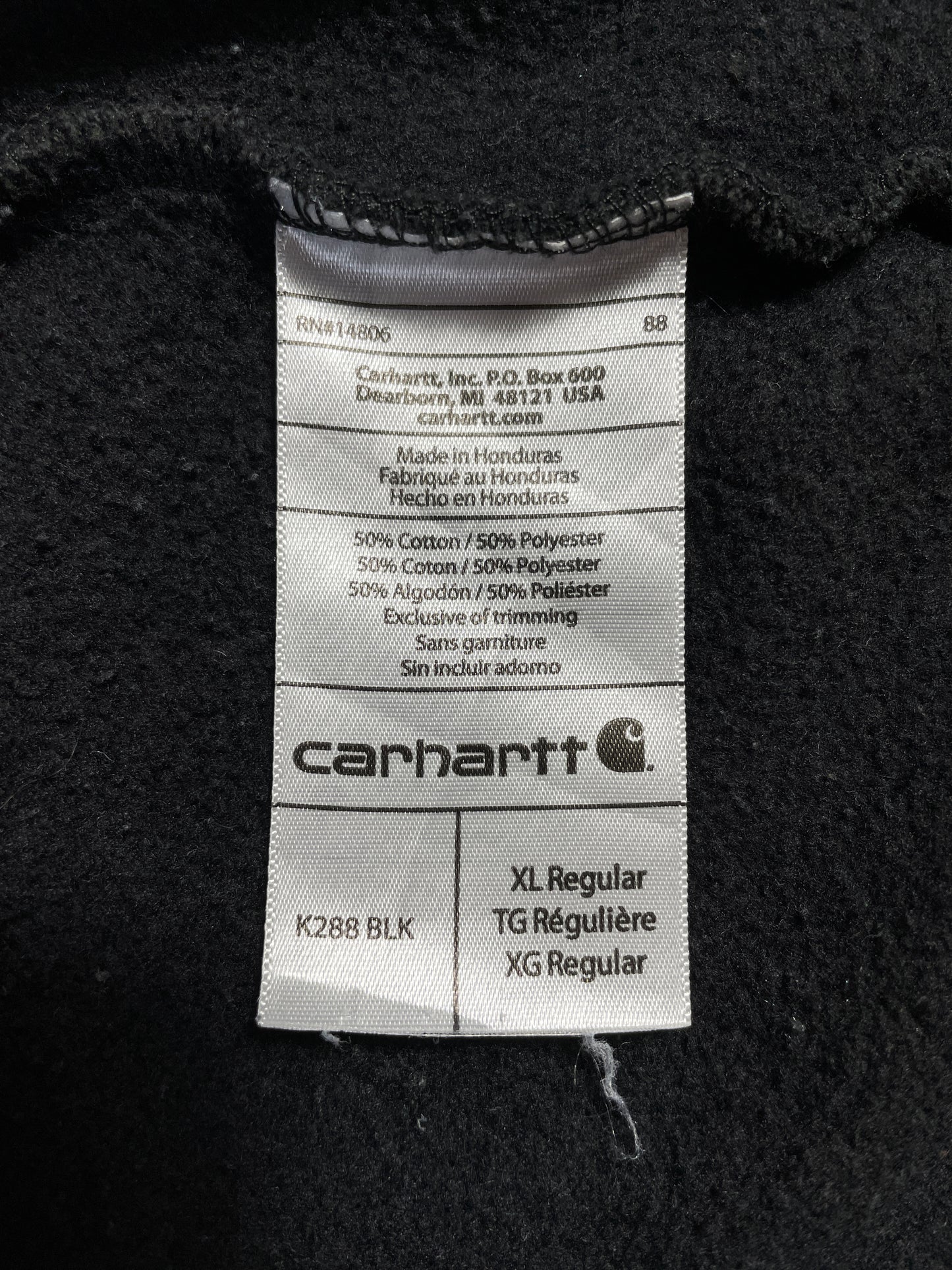 Vintage CARHARTT Size XL Hoodie Sweat-Shirt / A7721