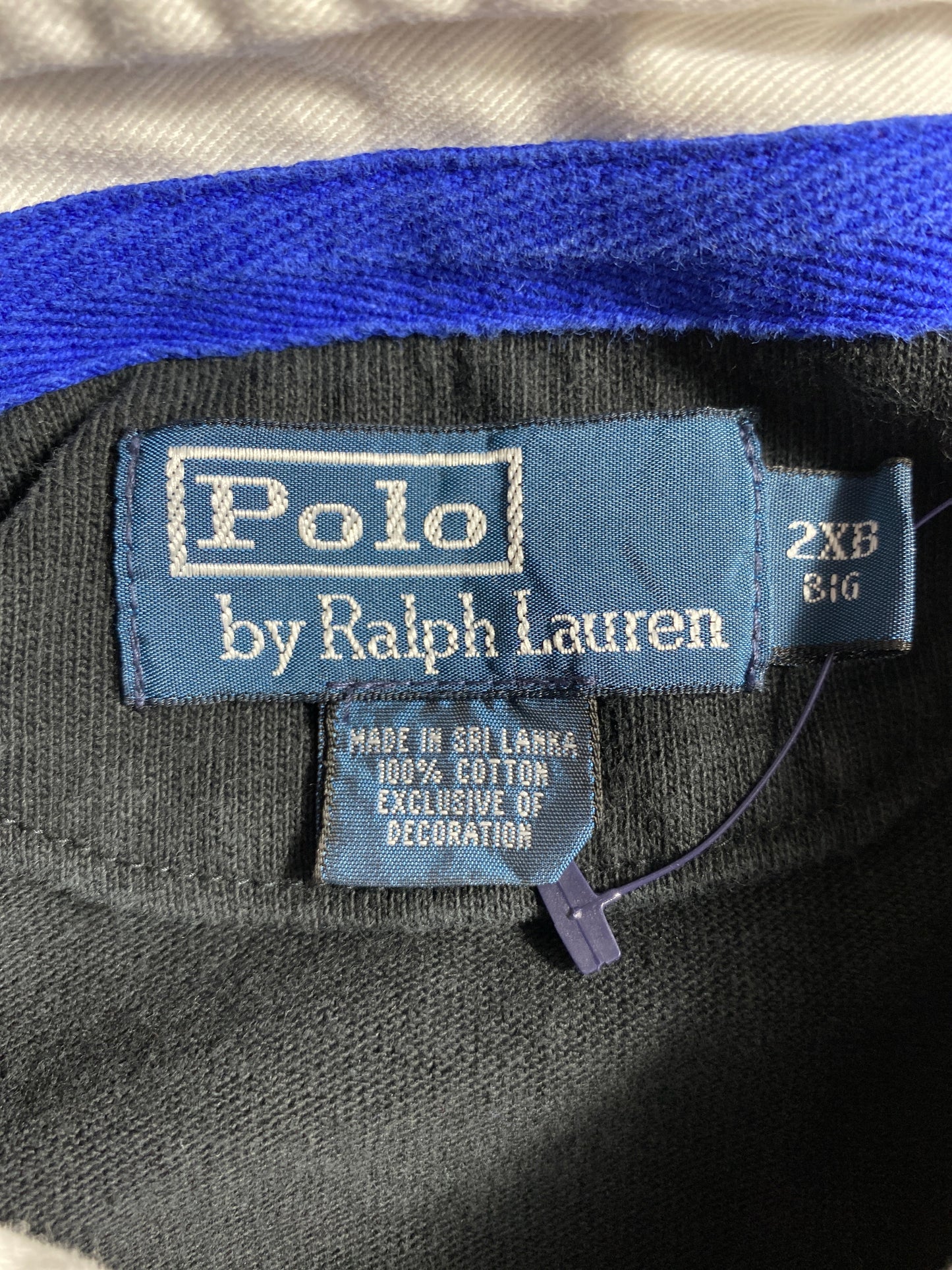 90's POLO RALPH LAUREN Size XXL Vintage Rugby-Shirts / A4425