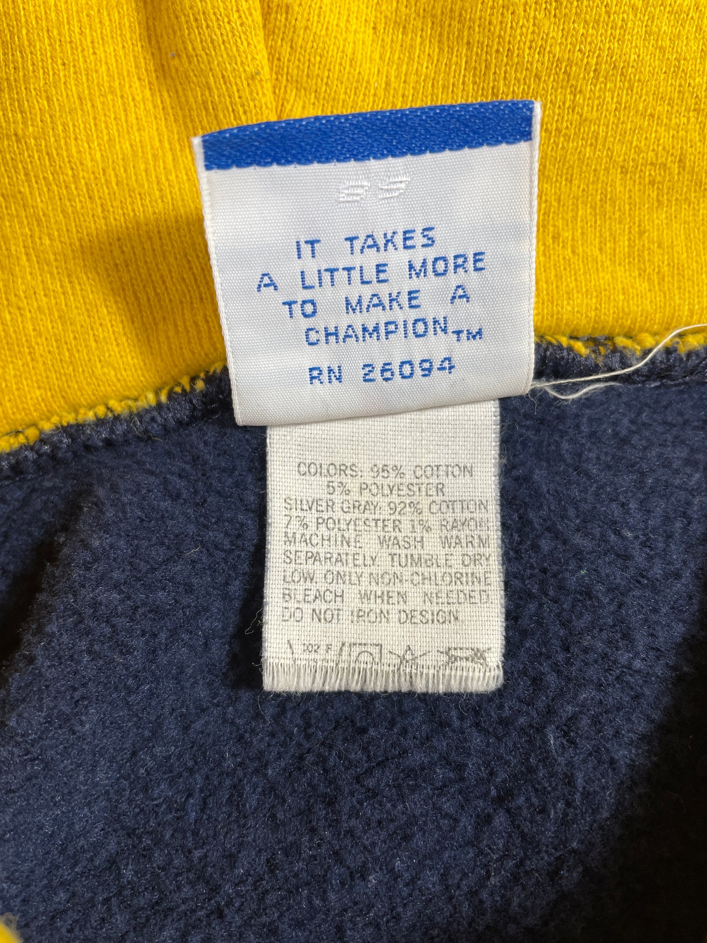 90's CHAMPION x NOTRE DAME Made in USA Size XL Vintage College Hoodie Sweat-shirt / E1342S