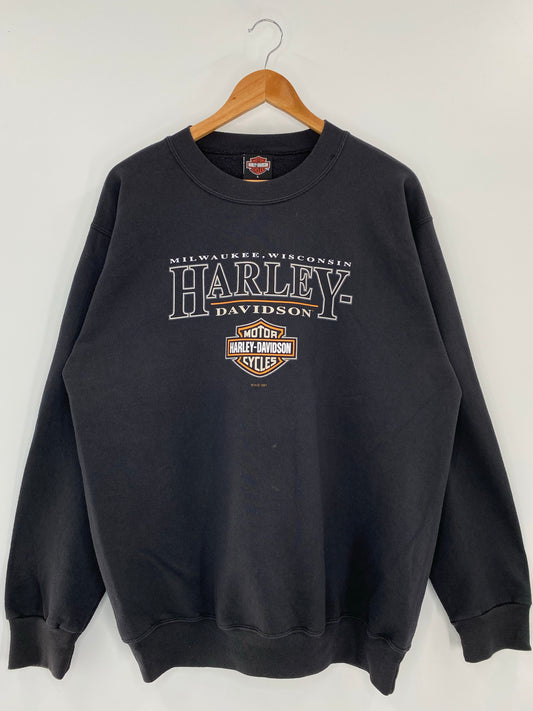 1997 HARLEY DAVIDSON Size L Vintage Sweat-Shirt / K4316