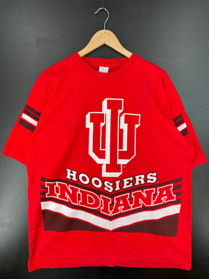 90' SALEM x INDIANA HOOSIERS Made in USA Size XXL Vintage College T-shirt / E3452T