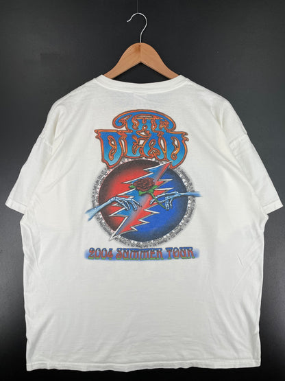 2004 GRATEFUL DEAD Size XXL Vintage Music Tour T-Shirt / A2112